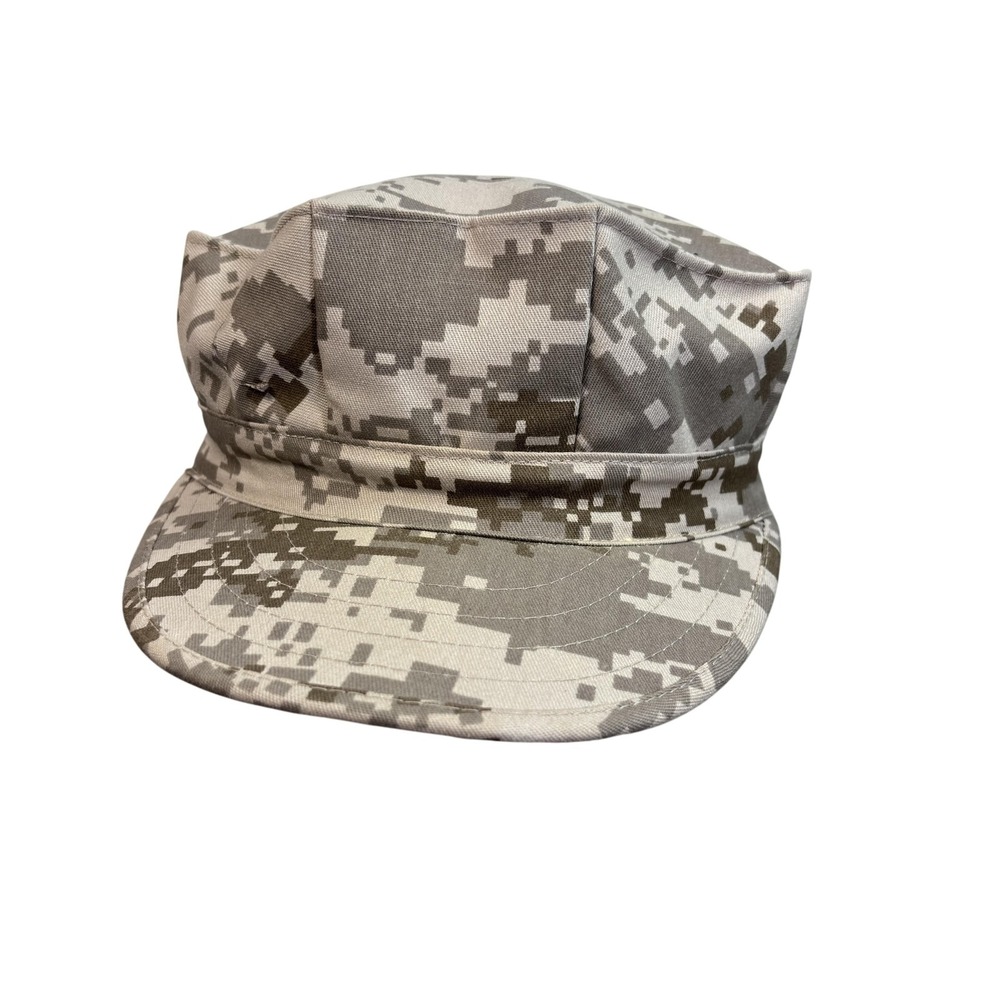 Digital Camo Hat Cap Fitted Mens Medium Tan Brown Militaria Tactical